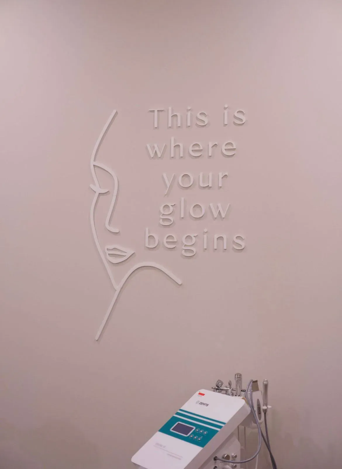 Arte de pared: This is where your glow begins